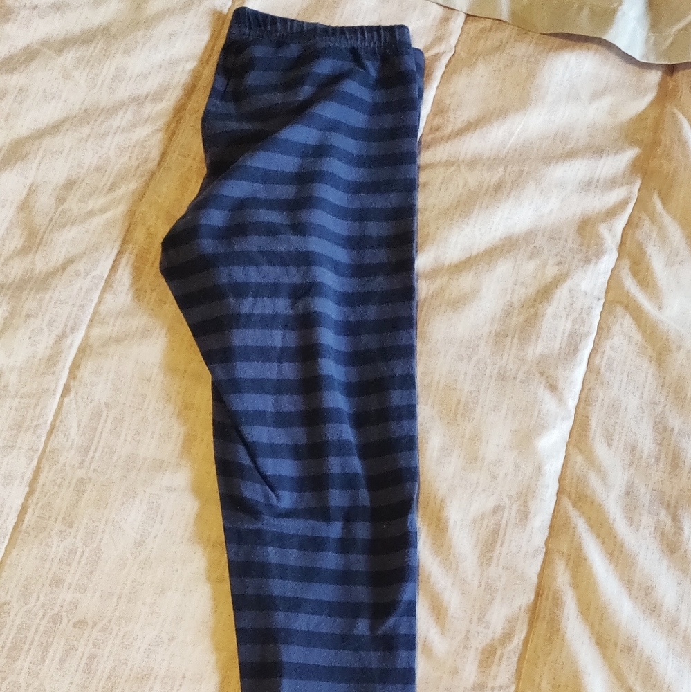 Old Navy leggings small blue navy striped